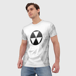 Футболка мужская Fallout white poly, цвет: 3D-принт — фото 2