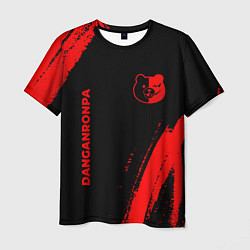 Футболка мужская Danganronpa - red gradient вертикально, цвет: 3D-принт