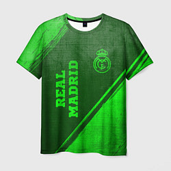 Футболка мужская Real Madrid - green gradient вертикально, цвет: 3D-принт