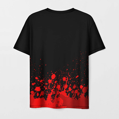 Мужская футболка Lazio - red gradient посередине / 3D-принт – фото 2