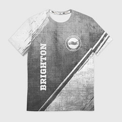 Футболка мужская Brighton - grey gradient вертикально, цвет: 3D-принт