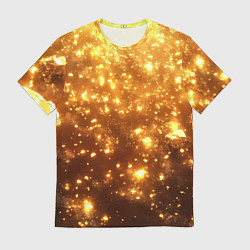 Мужская футболка Золотые блестки потертая текстура