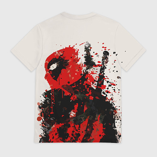 Мужская футболка Дэдпул брызги / 3D-принт – фото 2