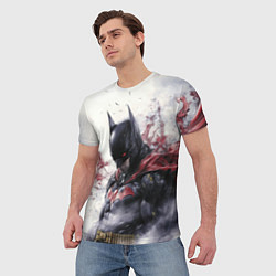 Футболка мужская Бэтмен в тумане, цвет: 3D-принт — фото 2