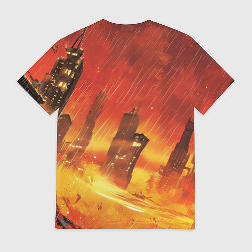 Мужская футболка Бэтмен застыл в воздухе / 3D-принт – фото 2