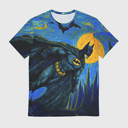 Футболка мужская Бэтмен в стиле Ван-Гога, цвет: 3D-принт
