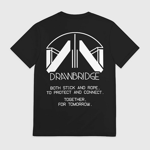 Мужская футболка Drawbridge Death stranding 2 on the beach / 3D-принт – фото 2