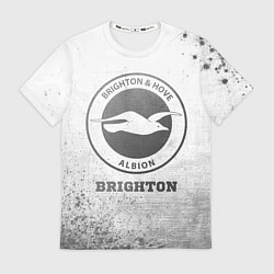 Футболка мужская Brighton - white gradient, цвет: 3D-принт