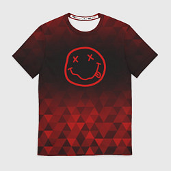 Футболка мужская Nirvana red poly, цвет: 3D-принт