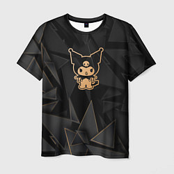 Футболка мужская Kuromi golden poly, цвет: 3D-принт