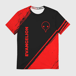 Футболка мужская Evangelion - red gradient вертикально, цвет: 3D-принт
