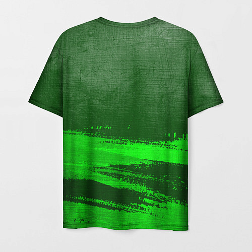 Мужская футболка Napoli - green gradient посередине / 3D-принт – фото 2