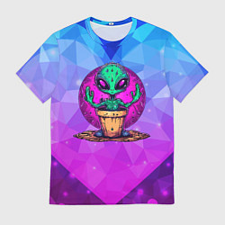 Футболка мужская Кактус в виде инопланетянина, цвет: 3D-принт