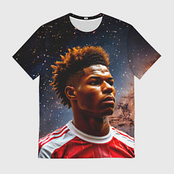 Мужская футболка Маркус Рашфорд и космос