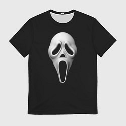 Мужская футболка Крик маска косплей