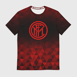 Футболка мужская Inter red poly, цвет: 3D-принт