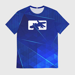 Футболка мужская Limp Bizkit blue poly, цвет: 3D-принт