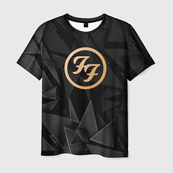 Футболка мужская Foo Fighters golden poly, цвет: 3D-принт
