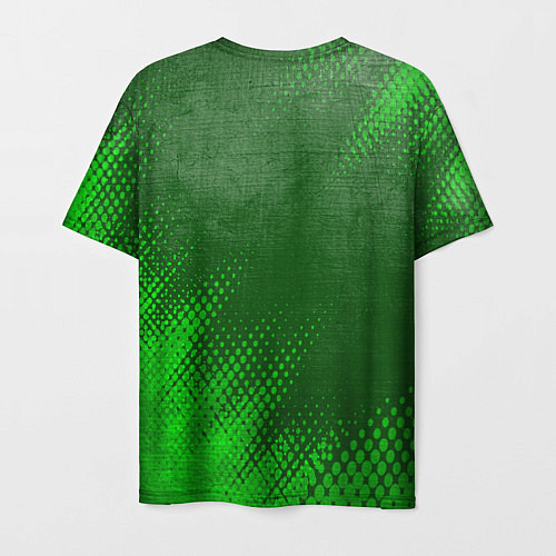 Мужская футболка Evangelion - green gradient вертикально / 3D-принт – фото 2
