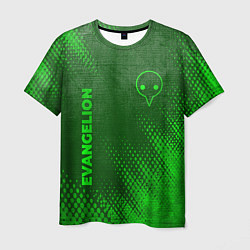 Футболка мужская Evangelion - green gradient вертикально, цвет: 3D-принт