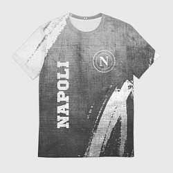 Мужская футболка Napoli - grey gradient вертикально