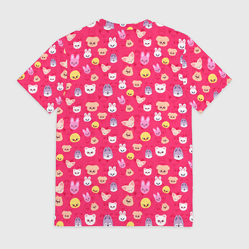 Мужская футболка Skzoo pattern pink / 3D-принт – фото 2
