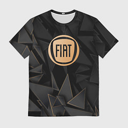 Футболка мужская Fiat golden poly, цвет: 3D-принт