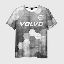 Футболка мужская Volvo - grey gradient посередине, цвет: 3D-принт