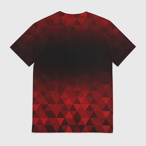 Мужская футболка FAW red poly / 3D-принт – фото 2