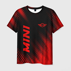 Футболка мужская Mini - red gradient вертикально, цвет: 3D-принт