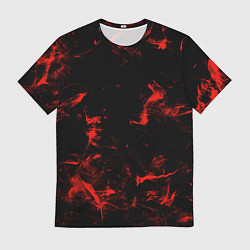 Мужская футболка Color red black