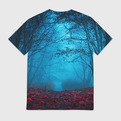 Мужская футболка Сектор газа вечерний лес / 3D-принт – фото 2