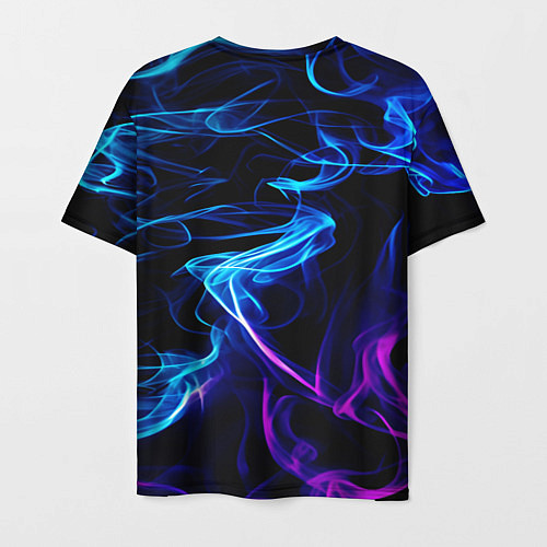 Мужская футболка Color blue pink / 3D-принт – фото 2