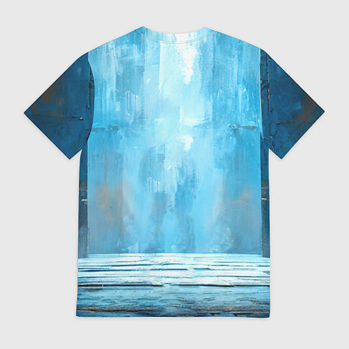 Мужская футболка Боец крав-мага на синем / 3D-принт – фото 2