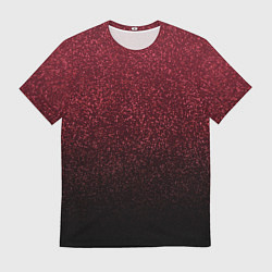 Футболка мужская Амарантовый градиент крошка, цвет: 3D-принт
