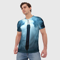 Футболка мужская Боксерская груша в дыму, цвет: 3D-принт — фото 2