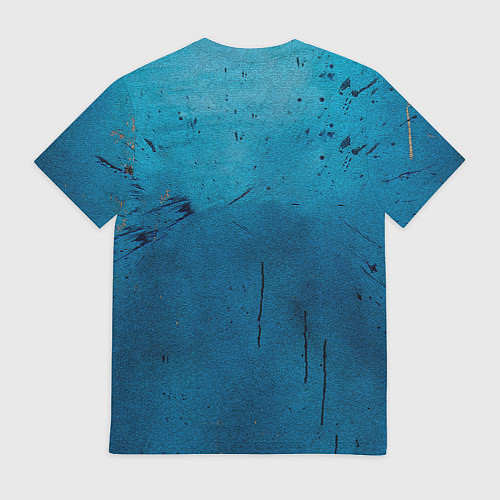 Мужская футболка Бойцовские перчатки на синем / 3D-принт – фото 2