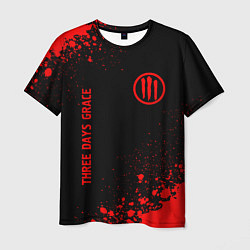Футболка мужская Three Days Grace - red gradient вертикально, цвет: 3D-принт