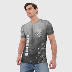 Футболка мужская Berserk - grey gradient вертикально, цвет: 3D-принт — фото 2