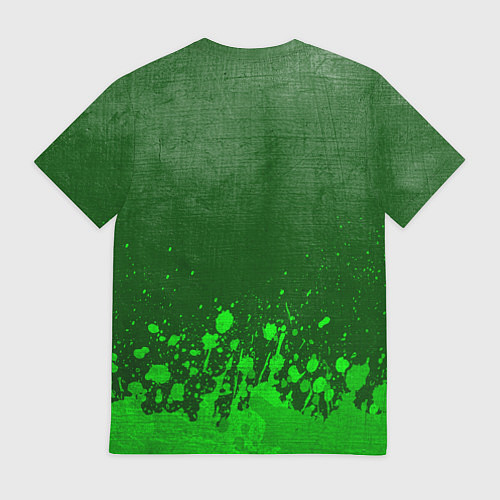 Мужская футболка Black Sabbath - green gradient посередине / 3D-принт – фото 2