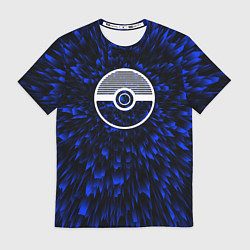 Футболка мужская Pokemon blue energy, цвет: 3D-принт