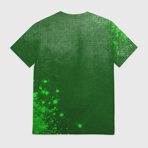 Мужская футболка Atletico Madrid - green gradient вертикально / 3D-принт – фото 2