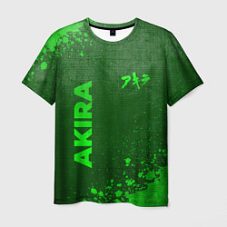 Футболка мужская Akira - green gradient вертикально, цвет: 3D-принт