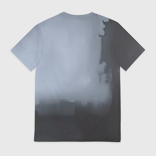 Мужская футболка Абстракция с серым и черным / 3D-принт – фото 2