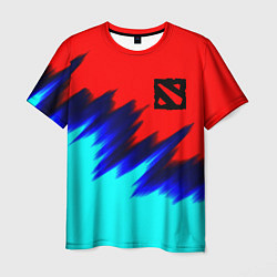 Футболка мужская Dota краски, цвет: 3D-принт