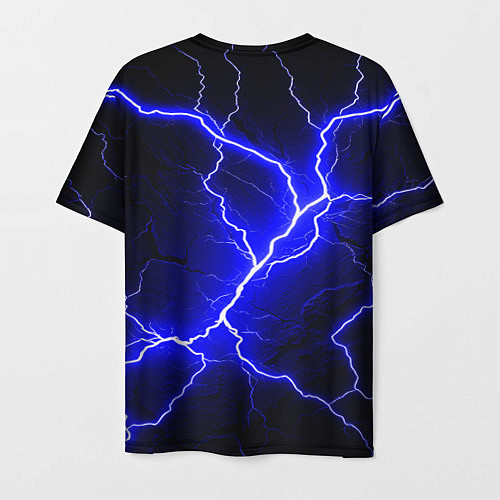 Мужская футболка Color blue black / 3D-принт – фото 2