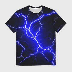 Футболка мужская Color blue black, цвет: 3D-принт