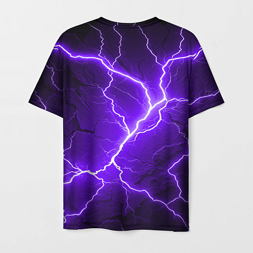 Мужская футболка Color purple black / 3D-принт – фото 2