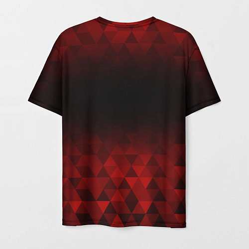 Мужская футболка BTS red poly / 3D-принт – фото 2