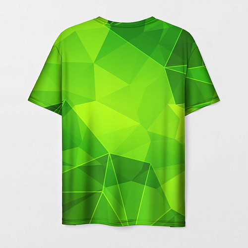 Мужская футболка Chevrolet green poly / 3D-принт – фото 2